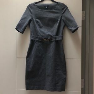 BANANA REPUBLIC Grey Shortsleeved Mini Dress
